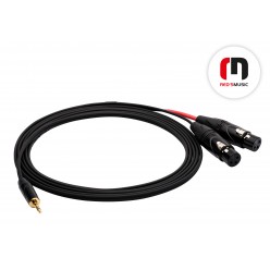 Reds Music  AU3680BX Kabel Audio - Jack stereo mini 3.5 / 2 x XLR F długość 8.0 m