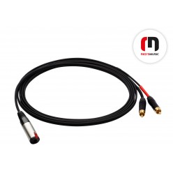 Reds Music  AU3050BX Kabel Audio - Jack F stereo 6.3 / 2 x RCA długość 5.0 m