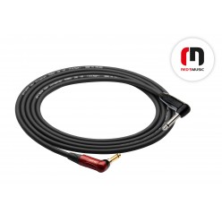 Reds Music  GCN2360W Kabel Instrumentalny - STUDIO LIVE - Jack mono kątowy / Jack mono kątowy z wył. długość 6.0 m