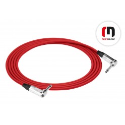 Reds Music  GCN13100-RED Kabel Instrumentalny - STANDARD Neutrik - Jack mono kątowy / Jack mono kątowy długość 10.0 m