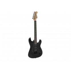 DIMAVERY ST-312 E-Guitar, black/black