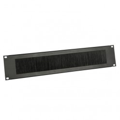 Adam Hall 19" Parts 87222 BRUSH - Panel z otworami do szafy rack, 2U, stal, z listwą szczotkową