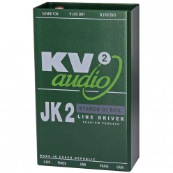KV2 Audio JK2 Aktywny podwójny DiBox z wzmacniaczem linii.