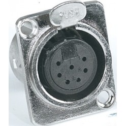 PROEL STAGE XLR7FDL PROEL STAGE 8032496045939  ST 1 200 Discontinued 1 0 0 HAWA 85369010 7-pole XLR panel mount solder aluminium