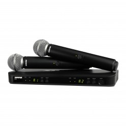 BLX288E/SM58-H8E - System bezprzewodowy z podwójnym odbiornikiem i mikrofonami SM58 (518-542 MHz) SHURE
