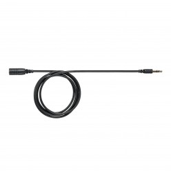 EAC3BK - 3"" kabel 1/8"" TRS M/F czarny, Przedłużacz słuchawek dousznych (91 cm) SHURE