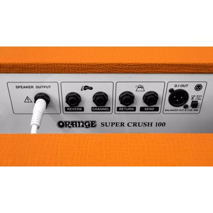 Orange SUPER CRUSH 100C Black Super Crush 100 H combo gitarowe, 2 kanały 100W pętla efektów, 1x12” CELESTION G12K-150, czar