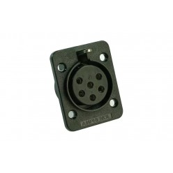 KV2 Audio AP-6-21 Złącze żeńskie 6 pin na panel