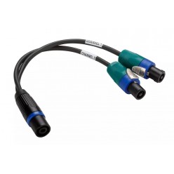 KV2 Audio 2 Channel Adapter Cable Adapter kablowy z jednego złącza Speakon na dwa kanały Speakon
